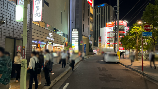 大名古屋ビルヂング脇の通り